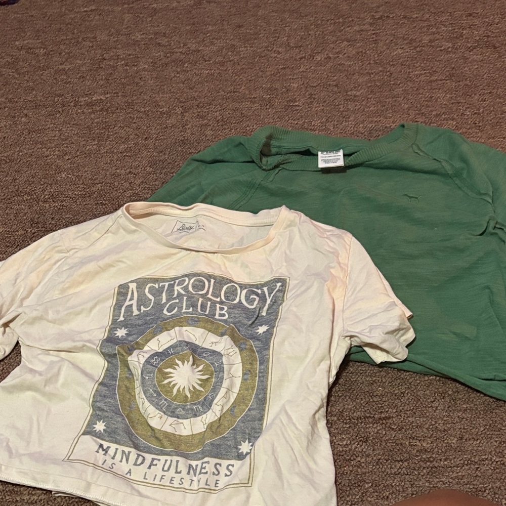 PINK Victoria's Secret Cream Astrology Club Tee